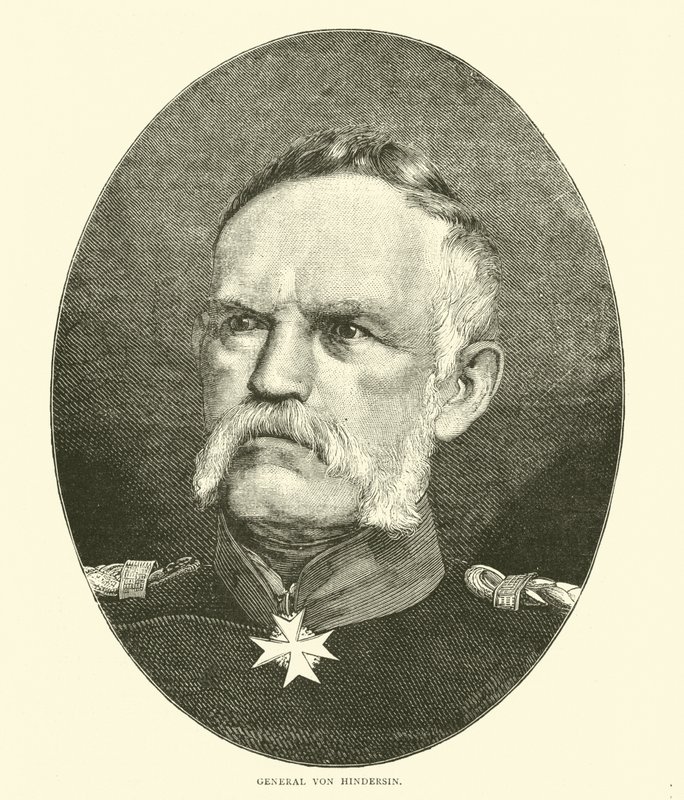 General Von Hindersin, oktober 1870 af English School