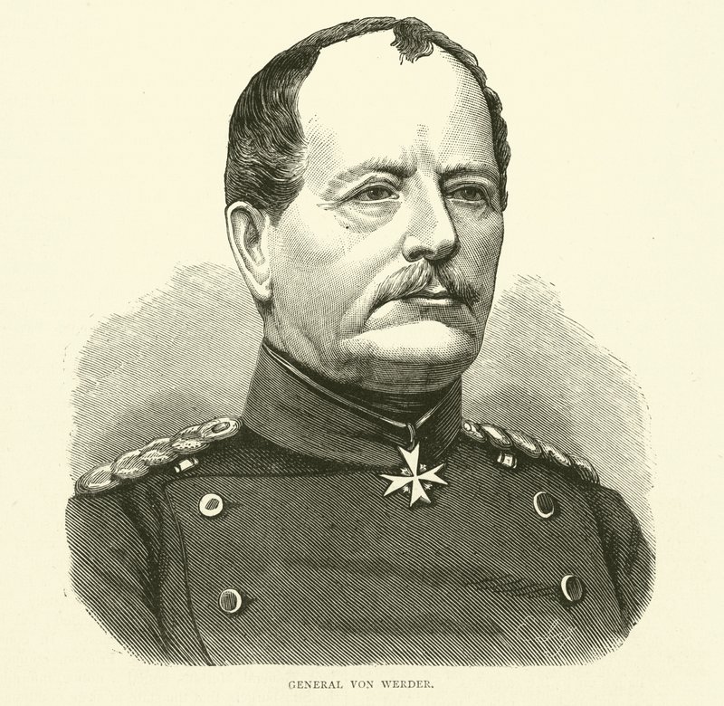 General Von Werder, september 1870 af English School