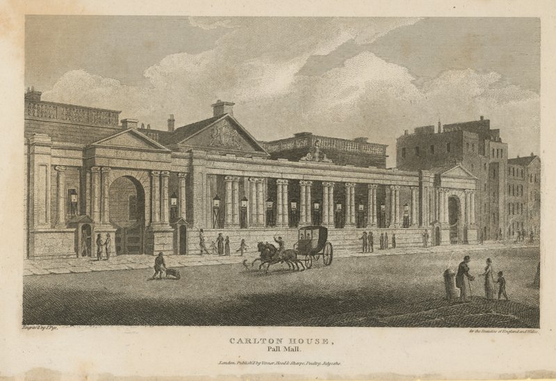 Generelt billede af Carlton House af English School