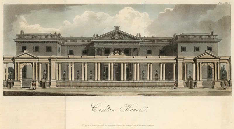 Generelt billede af Carlton House af English School