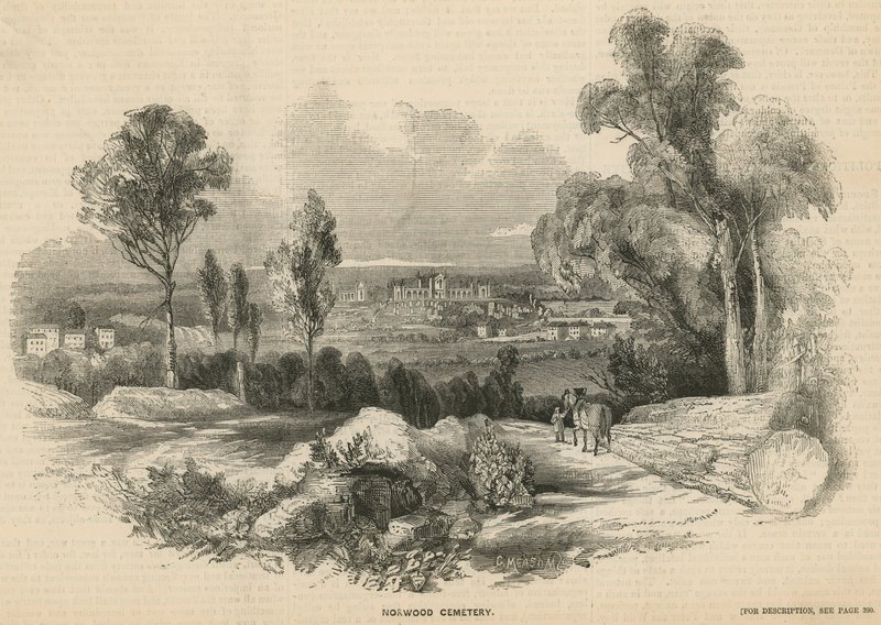 Generel udsigt over Norwood Cemetery af English School