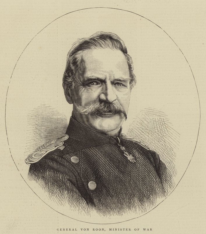 General von Roon, krigsminister (kobberstik) af English School