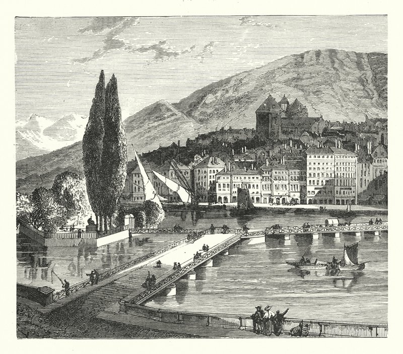 Genève (gravering) af English School
