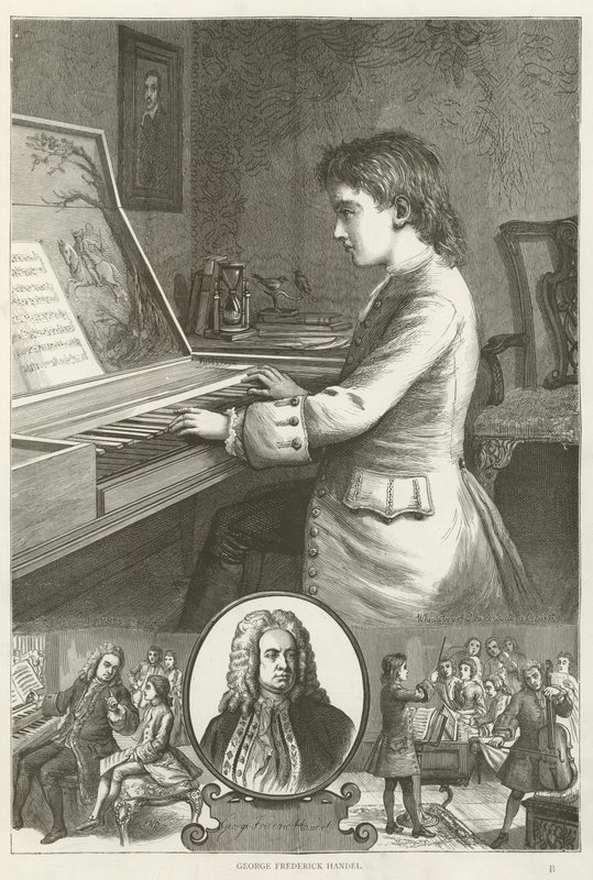 George Frederick Handel  af English School