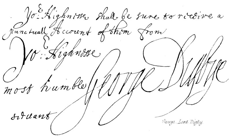George, Lord Digby af English School