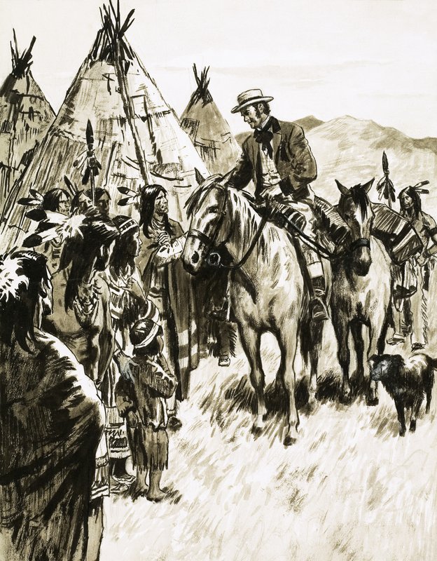 George Peabody havde modet til at ride blandt indianerne af English School