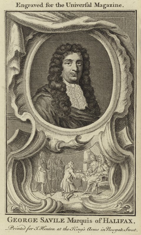 George Saville, markis af Halifax af English School