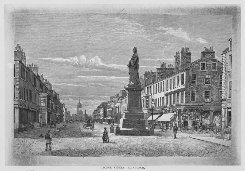 George Street, Edinburgh (gravering) af English School