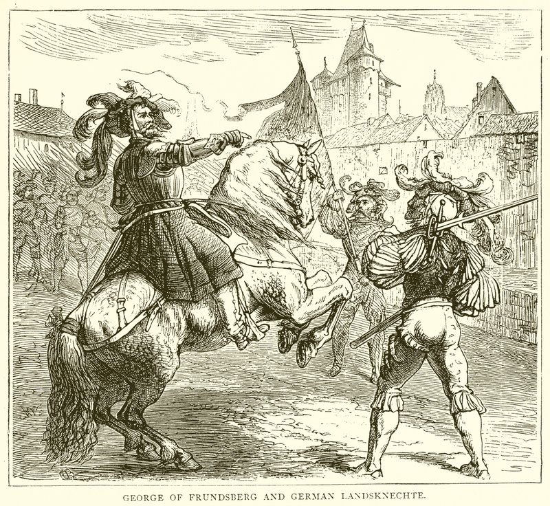 Georg af Frundsberg og tyske Landsknechte af English School