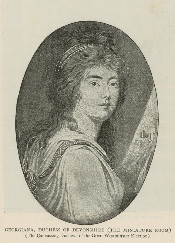 Georgiana, hertuginde af Devonshire af English School