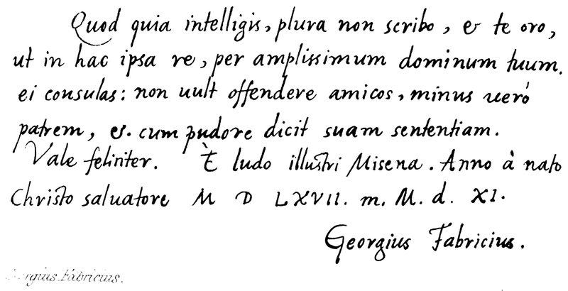 George Fabricius af English School