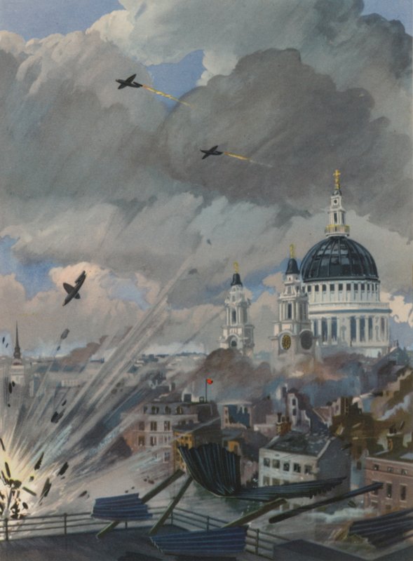 Tyske V-1 flyvende bomber over London, Anden Verdenskrig af English School