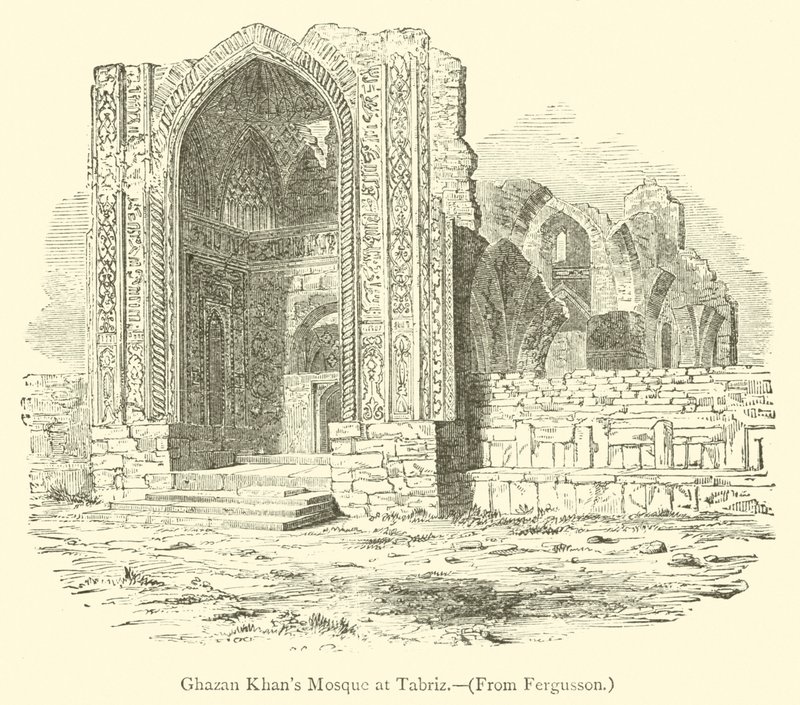 Ghazan Khans moské i Tabriz (gravering) af English School