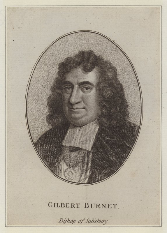 Gilbert Burnet, biskop af Salisbury, forfatter og historiker (kobberstik) af English School