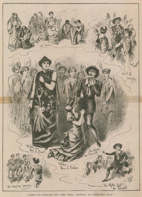 Gilbert & Sullivans nye komiske opera Tålmodighed; eller, Bunthornes Brud af English School