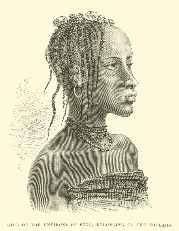 Girl of the environs of Sego, belonging to the Foulahs  af English School