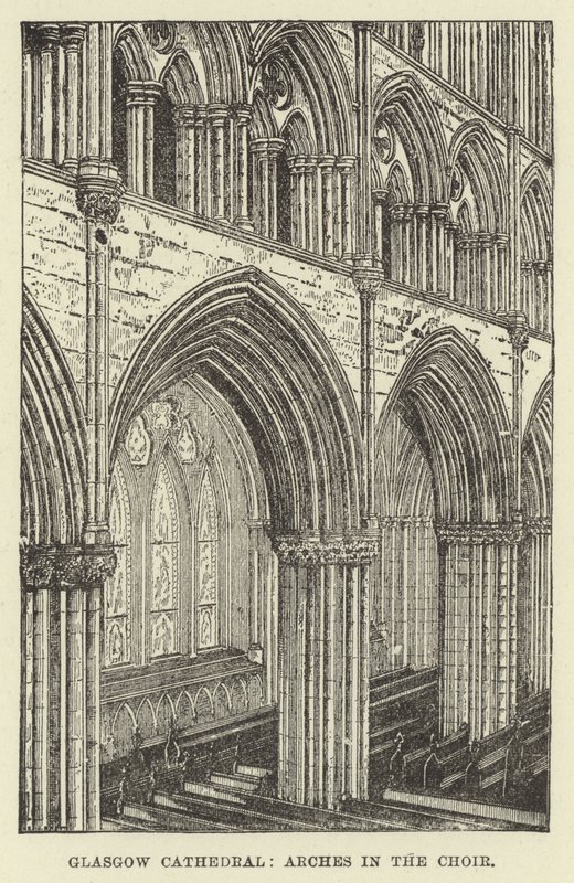 Glasgow Cathedral, Arches in the Choir af English School