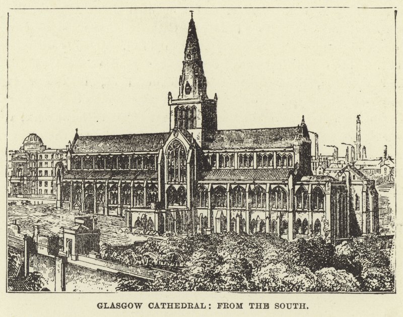 Glasgow Cathedral, fra syd af English School