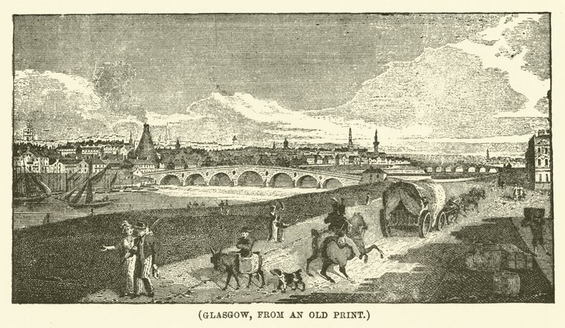Glasgow, fra et gammelt tryk (kobberstik) af English School