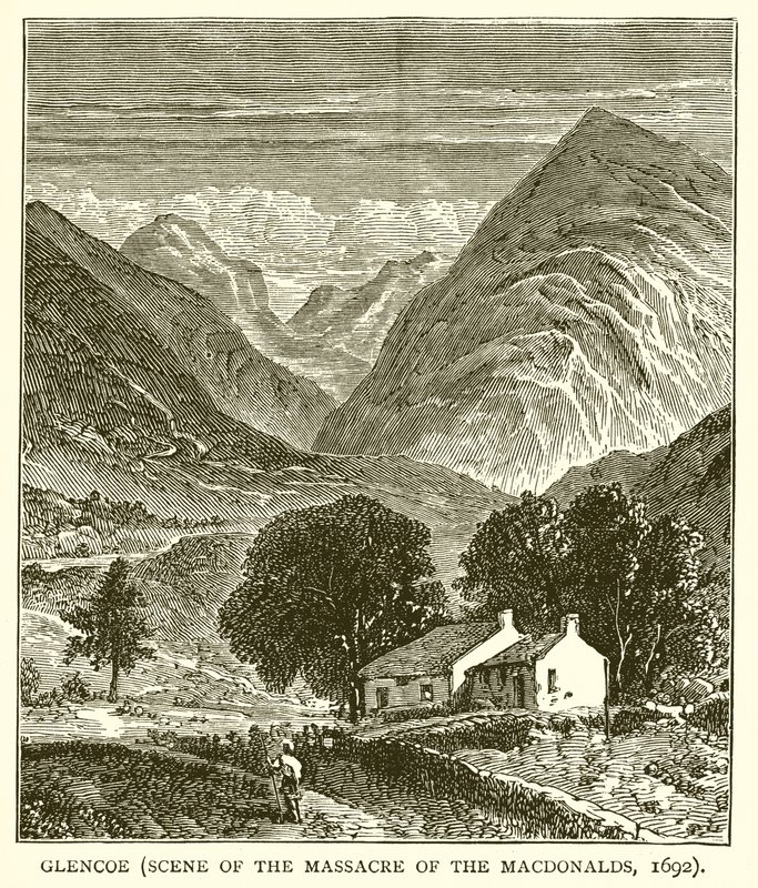 Glencoe (Scene of the Massacre of the Macdonalds, 1692) af English School