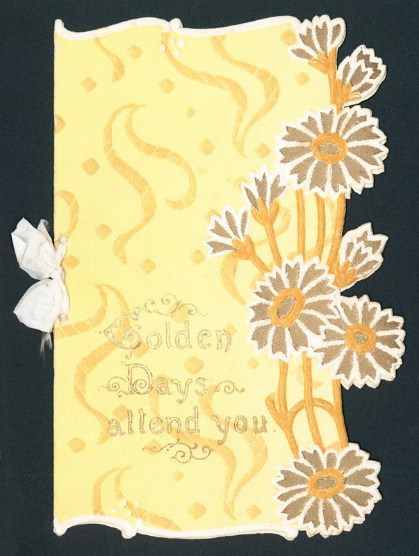 Gyldne blomsterkort af English School