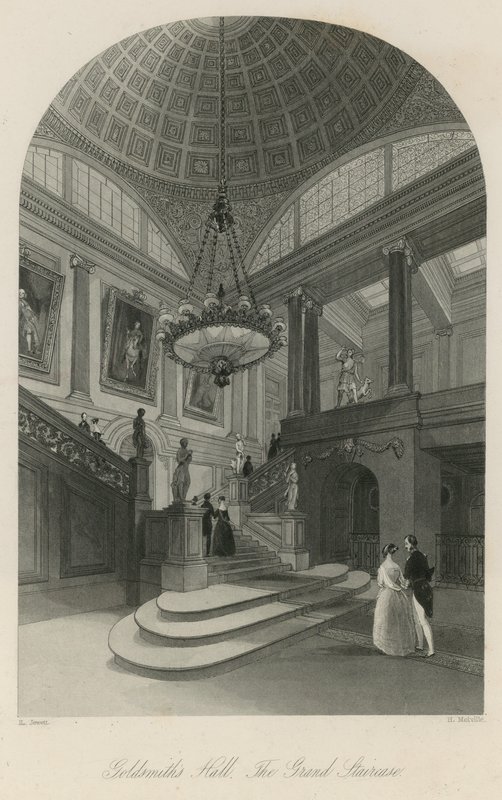 Goldsmiths Hall, den store trappe af English School