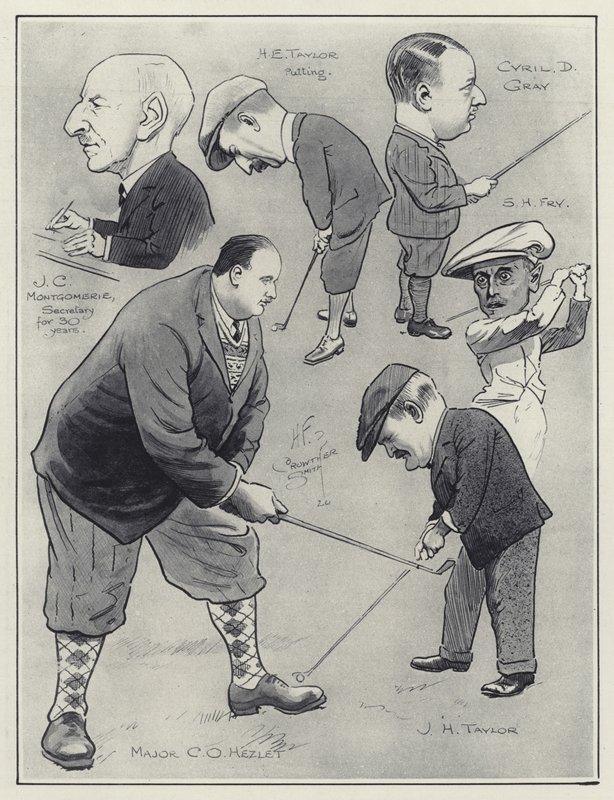 Golf Clubland karikaturer af English School