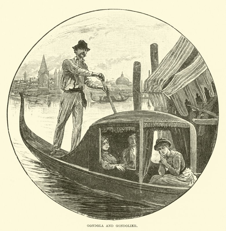Gondol og Gondolier af English School