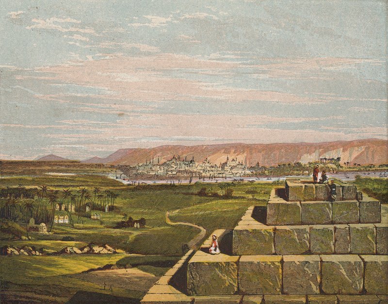 Goshen, Egypten (farvelitografi) af English School