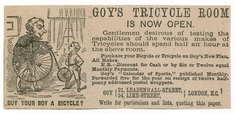 Goys Trehjulet cykelrum af English School