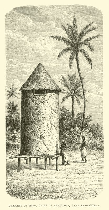 Granary of Miro, Chief of Akalunga, Lake Tanganyika  af English School