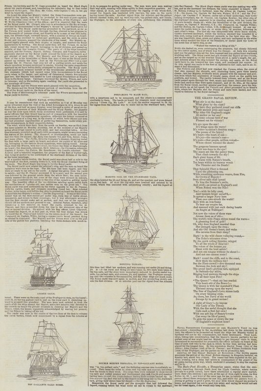 Grand Naval Evolutions (gravering) af English School