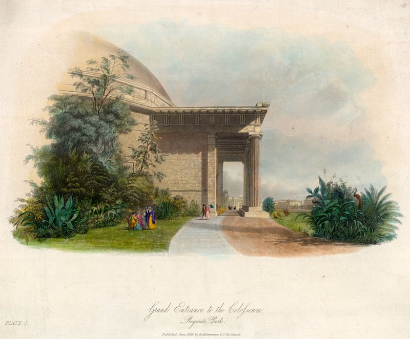 Stor indgang til Colosseum, Regents Park, London af English School