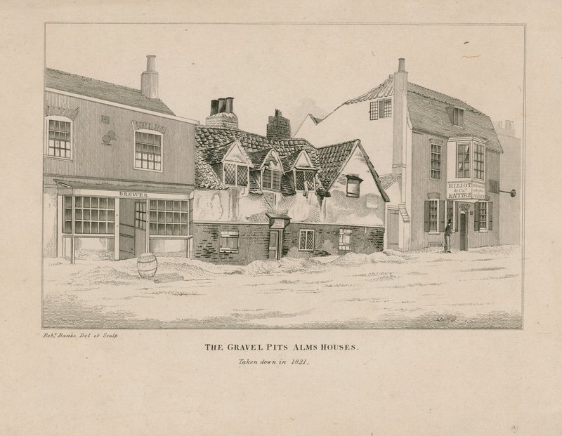 Gravel Pit Alms Houses, Notting Hill Gate, London af English School