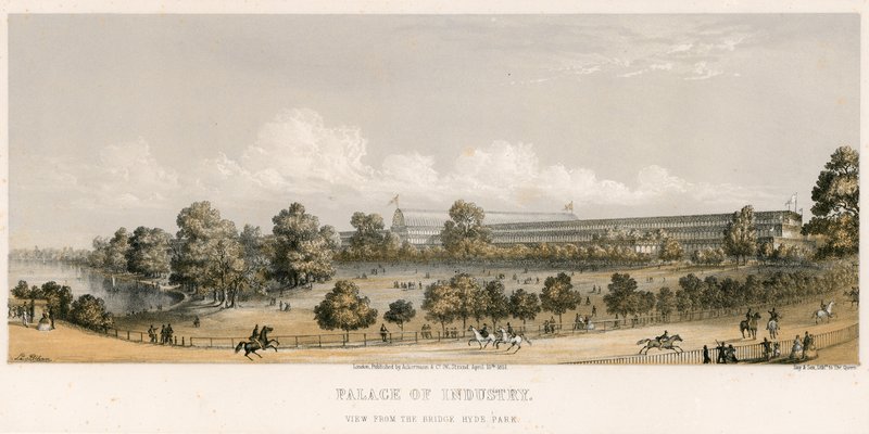Store udstilling, 1851, Fra broen, Hyde Park af English School