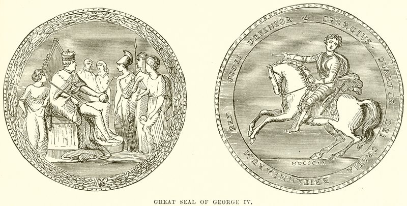 George IVs store segl af English School