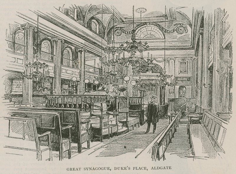 Great Synagogue, Dukes Place, Aldgate, London af English School