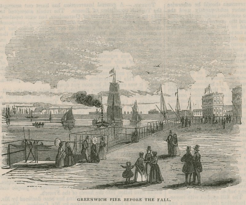 Greenwich Pier før efteråret af English School