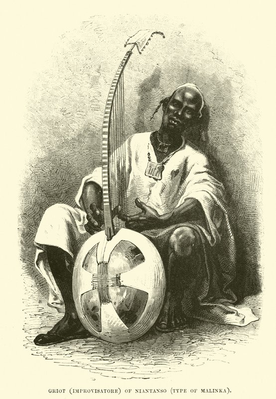 Griot (Improvisatore) of Niantanso, type of Malinka  af English School