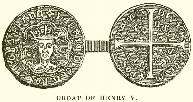 Groat af Henry V af English School