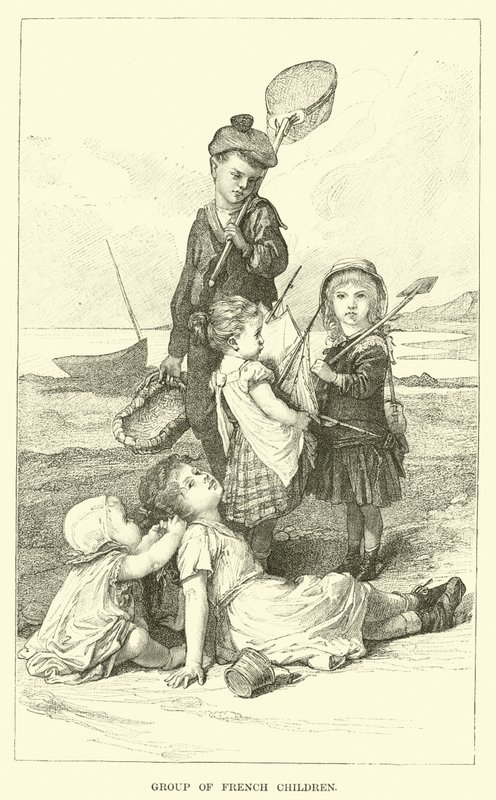 En gruppe franske børn af English School