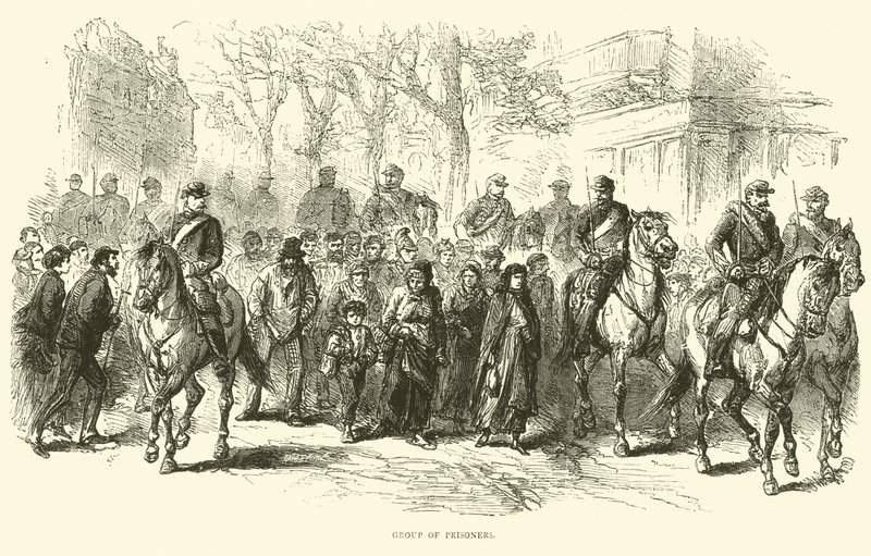 Gruppe af fanger, april 1871 af English School
