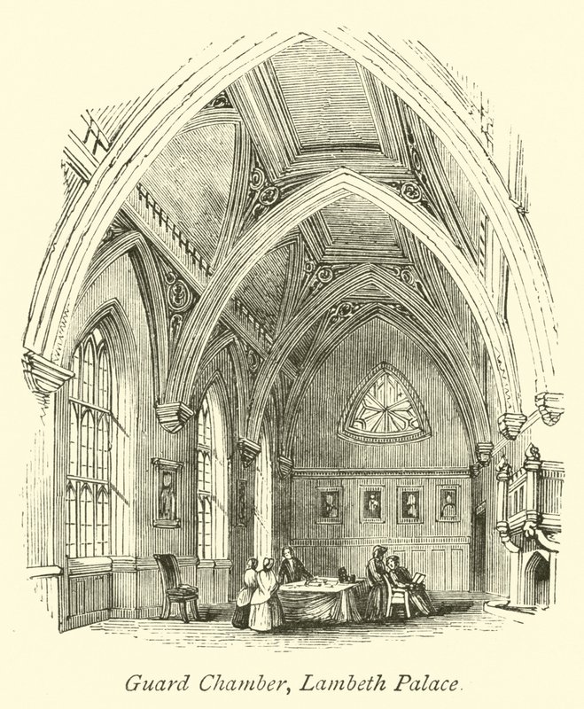 Guard Chamber, Lambeth Palace  af English School