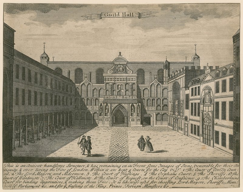 Guildhall, London af English School