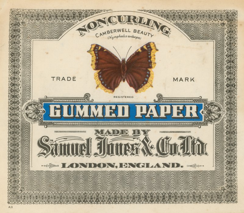 Gummed Paper, lavet af Samuel Jones & Co Ltd, London af English School