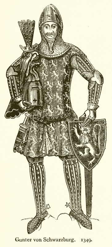 Gunther von Schwarzburg. 1349 af English School