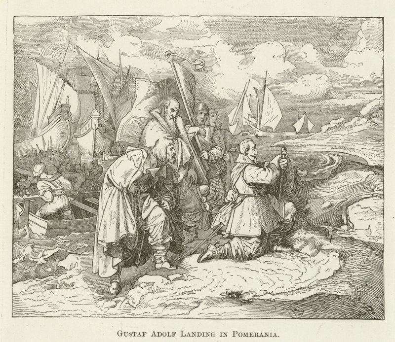 Gustaf Adolf landgang i Pommern af English School