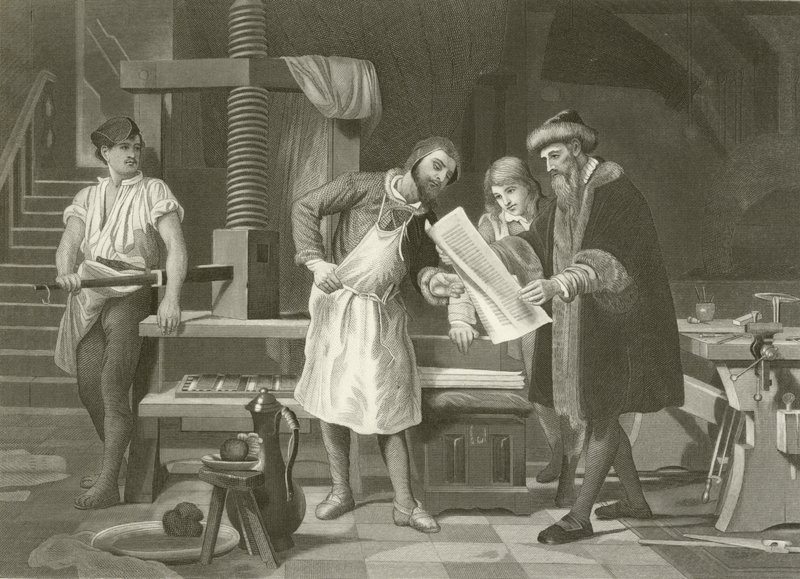 Gutenberg 1400-1468 af English School