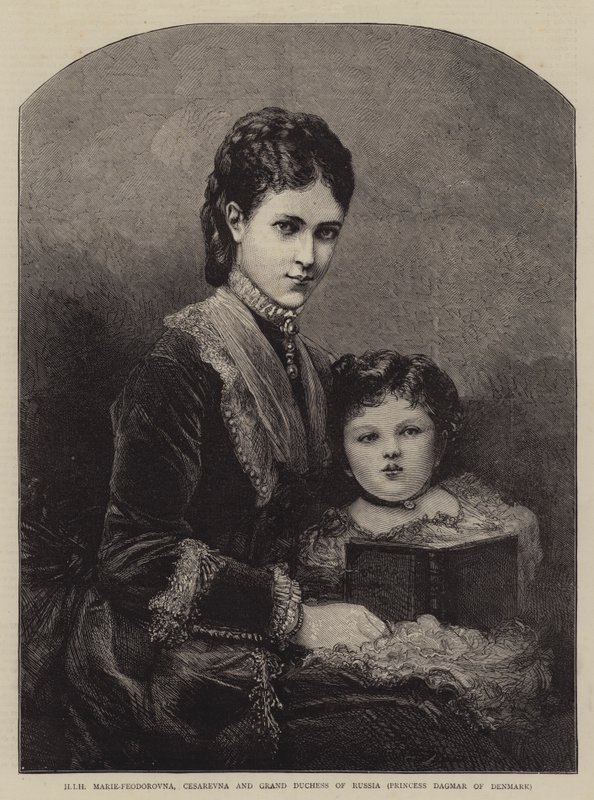 HIH Marie-Feodorovna, Cesarevna og Storhertuginde af Rusland, Prinsesse Dagmar af Danmark (gravering) af English School