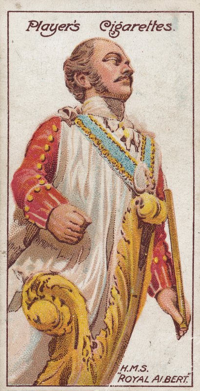 HMS "Royal Albert" (chromolitho) af English School